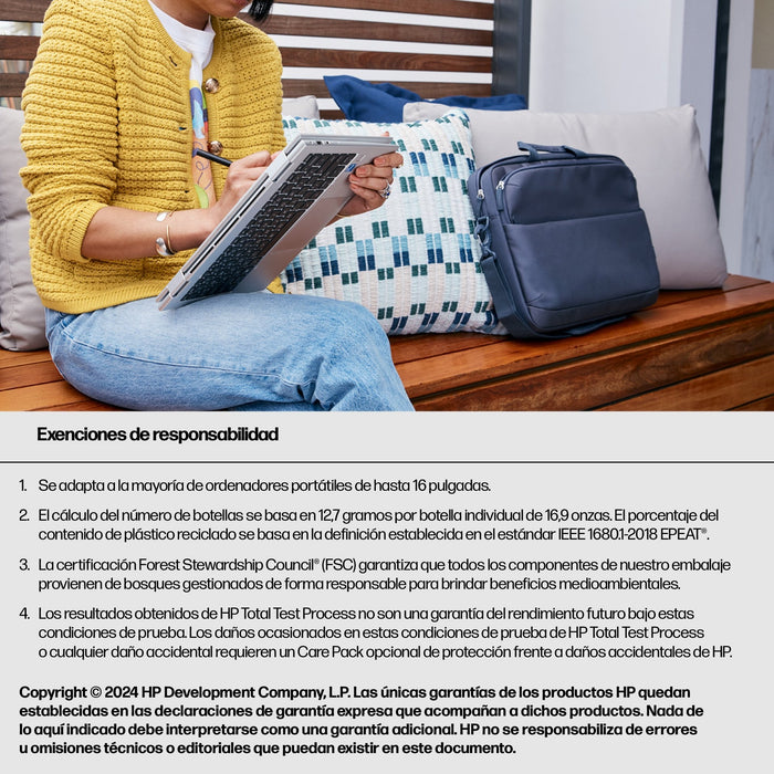 EAN 0198122601950 - HP Everyday 16 Odyssey Gray Laptop Bag 40,9 cm (16.1") Maletín Gris imagen 9
