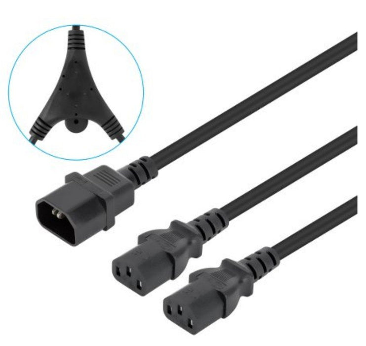 EAN 766623157469 - Manhattan 157469 cable de transmisión Negro 1,8 m C14 acoplador Acoplador C13 2 x imagen 1