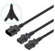 EAN 766623157469 - Manhattan 157469 cable de transmisión Negro 1,8 m C14 acoplador Acoplador C13 2 x imagen 1