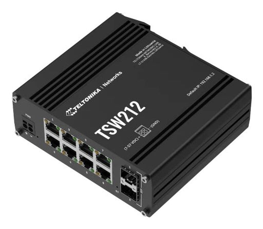 EAN 4779051841370 - Teltonika TSW212 Gestionado L2 Gigabit Ethernet (10/100/1000) Negro imagen 2