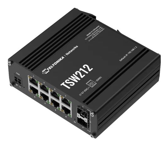 EAN 4779051841370 - Teltonika TSW212 Gestionado L2 Gigabit Ethernet (10/100/1000) Negro imagen 2