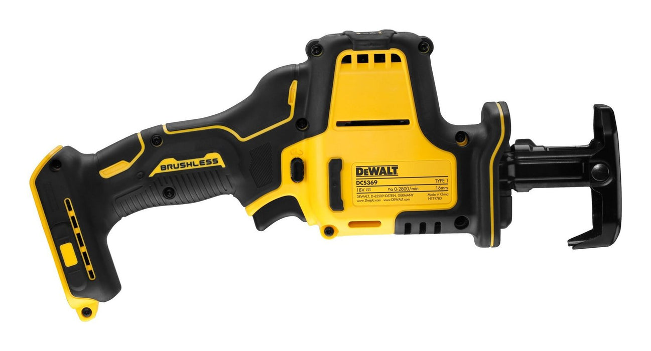 EAN 5035048723197 - DeWALT DCS369N-XJ sierra recíproca 2800 spm Negro, Amarillo imagen 4