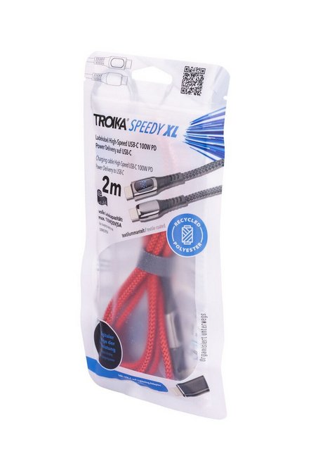 EAN 4024023038075 - TROIKA CBL20/RD cable USB 2 m USB C USB C/Lightning Rojo imagen 1