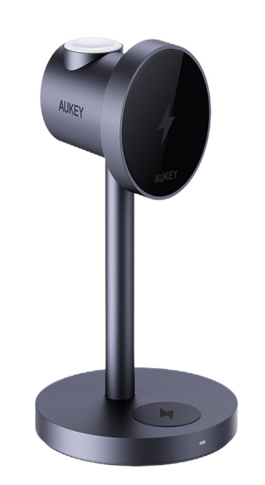 EAN 0689323787418 - AUKEY MagFusion 3-IN-1 Fastcharger Teléfono móvil Negro USB Interior imagen 1