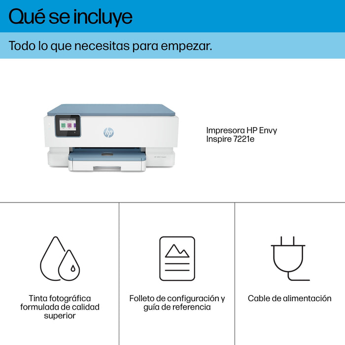 EAN 0195908882527 - HP ENVY Inspire 7221e All-in-One Printer Inyección de tinta térmica A4 4800 x 1200 DPI 15 ppm Wifi imagen 6