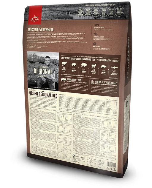 EAN 64992184605 - Orijen Regional Red 6 kg Adulto Ternera, Cordero, Cerdo imagen 2