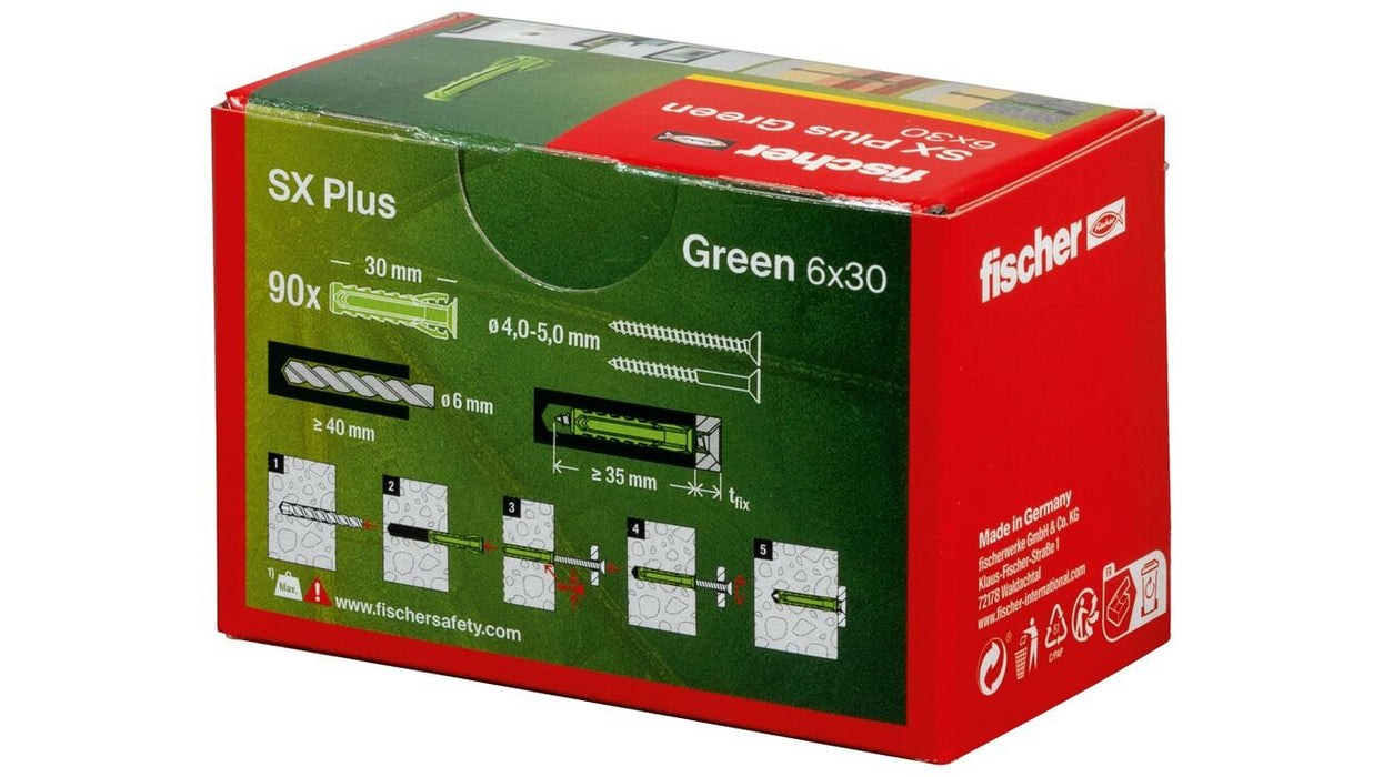 EAN 4048962481334 - Fischer 567807 tornillo de anclaje y taco 90 pieza(s) Anclaje de expansión 30 mm imagen 3