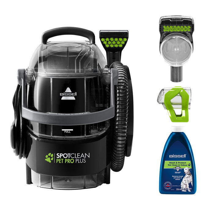 EAN 11120272369 - Bissell SpotClean Pet Pro Plus Limpiador a vapor de cilindro 2,8 L 750 W Negro, Transparente imagen 1
