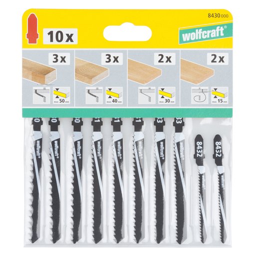 EAN 4006885843004 - wolfcraft GmbH 8430000 hoja de sierra de calar, de sierra de marquetería y de sierra recíproca Hoja de si imagen 2
