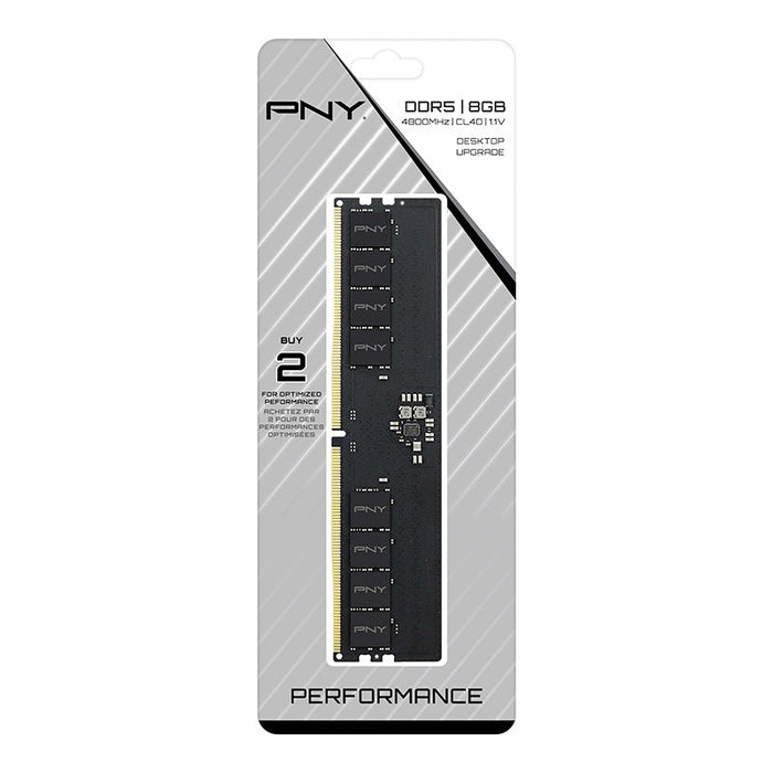 EAN 0751492656250 - PNY MD8GSD54800-TB módulo de memoria 8 GB 1 x 8 GB DDR5 ECC imagen 3