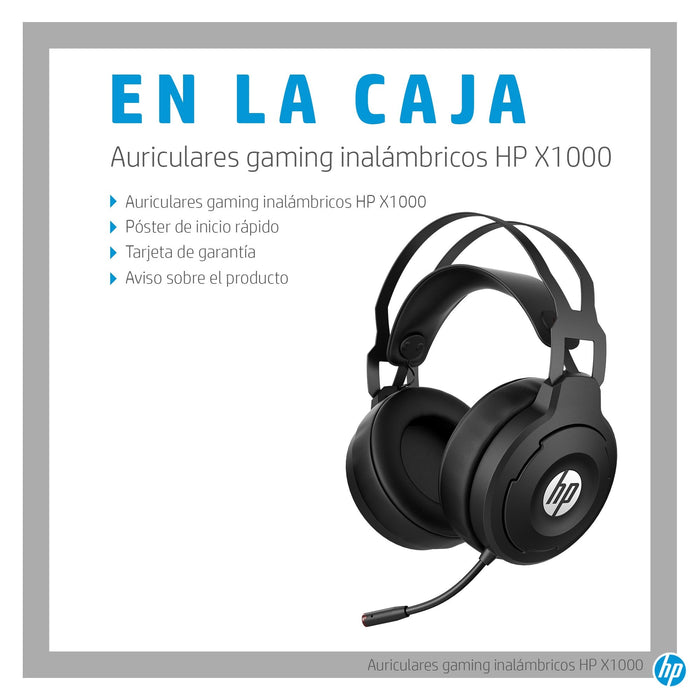 EAN 0194850078392 - HP Pavilion Gaming X1000 Wireless Gaming Headset Inalámbrico Diadema Juego Negro imagen 8