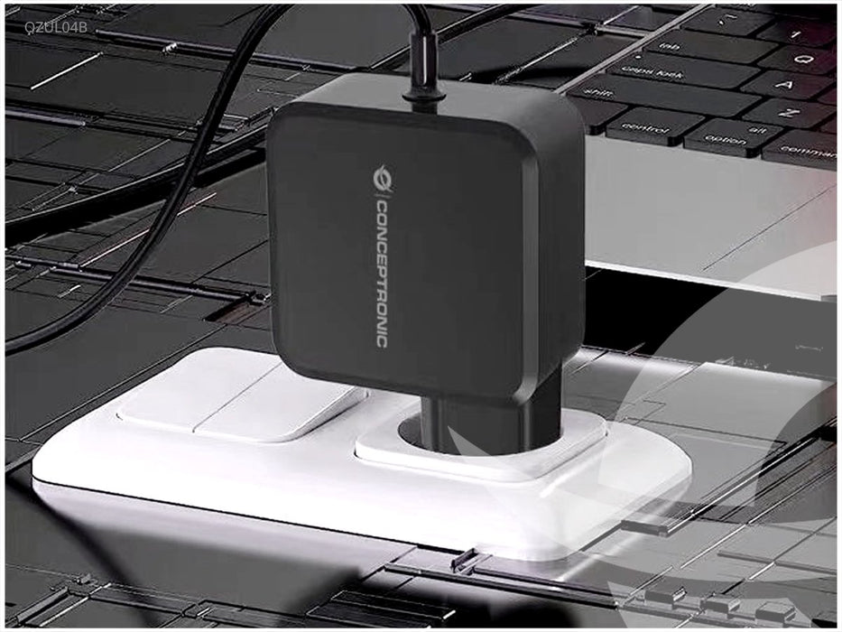 EAN 4015867235591 - Conceptronic OZUL04BE cargador de dispositivo móvil Universal Negro Corriente alterna Interior imagen 6