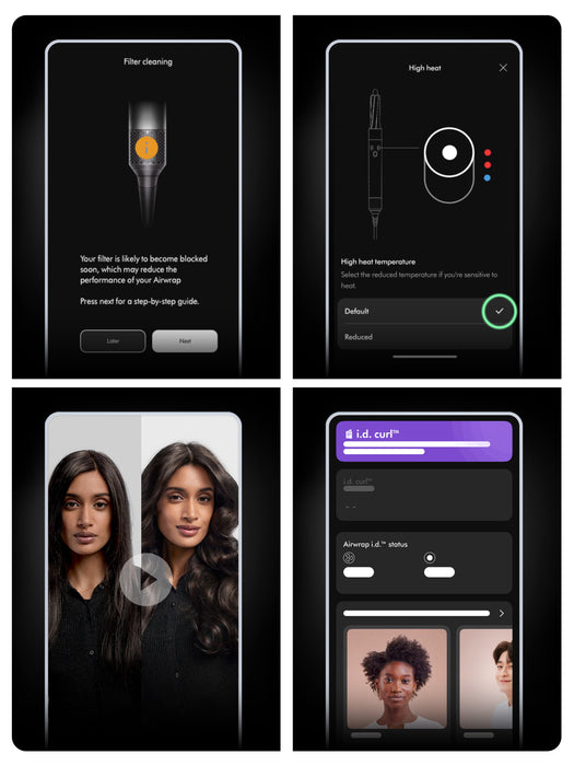 EAN 5025155098943 - Dyson Airwrap Herramienta de peinado con múltiples accesorios Caliente Negro, Azul, Verde, Naranja 1300 W imagen 12