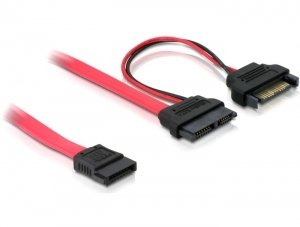 EAN 4043619844180 - DeLOCK SATA cable, 0.5m cable de SATA 0,5 m Rojo imagen 1