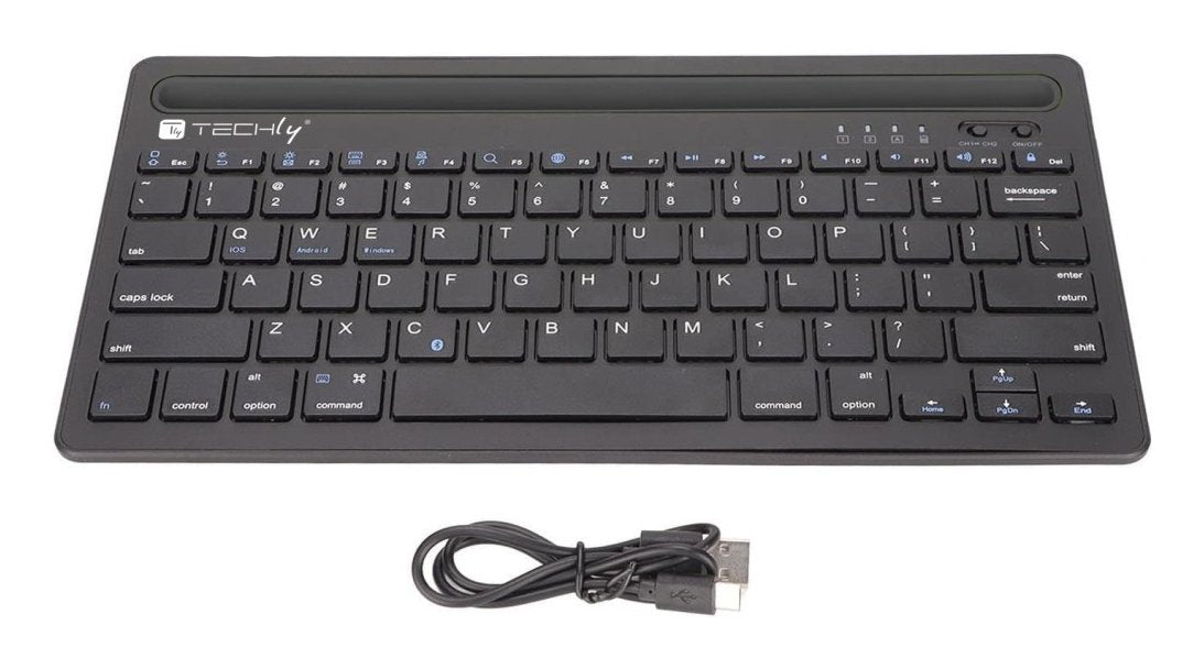 EAN 8059018367898 - Techly ICTBK102U teclado Universal Bluetooth QWERTY Inglés Negro imagen 7