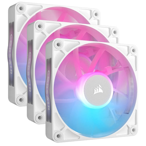 EAN 0840006680963 - Corsair iCUE LINK RX120 RGB Carcasa del ordenador Ventilador 12 cm Blanco 3 pieza(s) imagen 1
