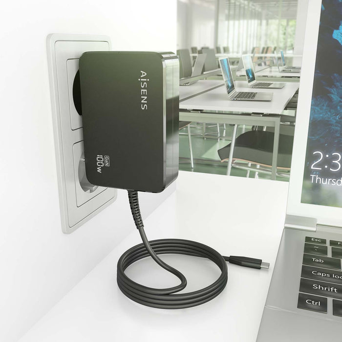 EAN 8435739902912 - AISENS ASCH-1PD100WL50-BK cargador de dispositivo móvil Cámara digital, GPS, Teléfono móvil, Portátil, Sm imagen 5