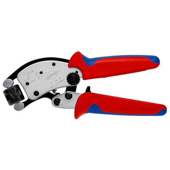EAN 4003773088097 - Knipex 97 53 19 crimpadora Herramienta para prensar Negro, Azul, Rojo imagen 3