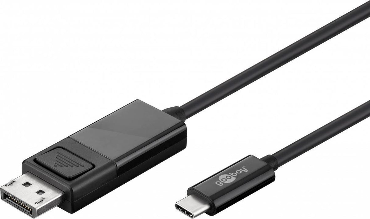 EAN 4040849792953 - Goobay 79295 adaptador de cable de vídeo 1,2 m USB Tipo C DisplayPort Negro imagen 1
