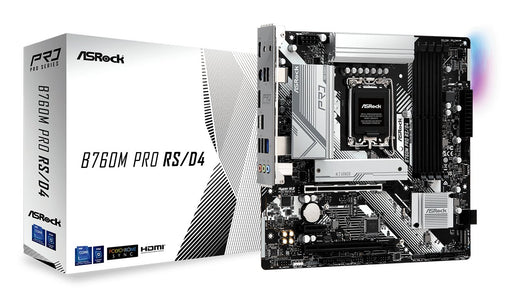EAN 4710483941702 - Asrock B760M PRO RS/D4 Intel B760 LGA 1700 micro ATX imagen 1