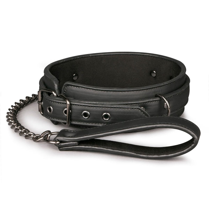 EAN 8718627529737 - EasyToys ET370BLK prenda o elemento de retención para bondage Collar para bondage Negro Imitación piel, M imagen 1