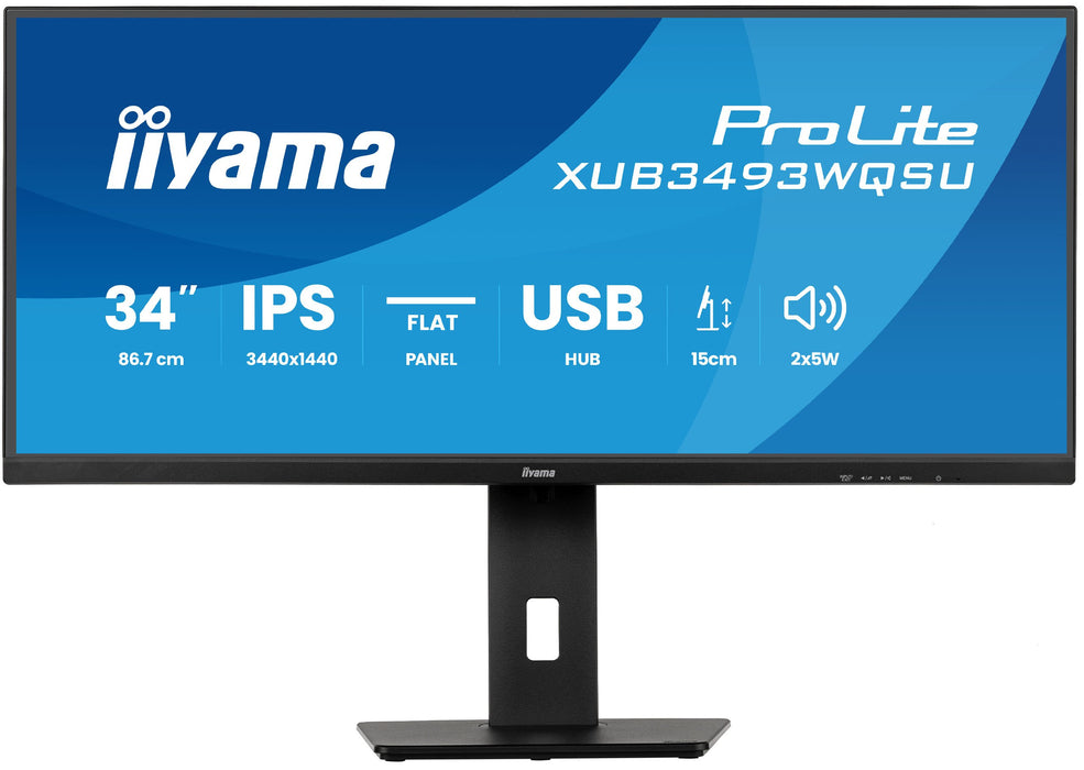 EAN 4948570125609 - iiyama ProLite XUB3493WQSU-B6 pantalla para PC 86,4 cm (34") 1440 x 3440 Pixeles UltraWide Quad HD LED Ne imagen 2