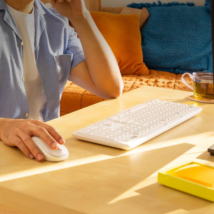 EAN 5099206093621 - Logitech 920-009872 teclado Ratón incluido Oficina RF inalámbrico QWERTZ Suizo Blanco imagen 4