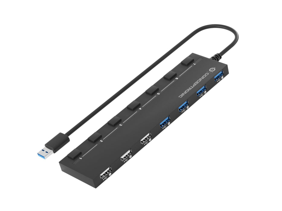 EAN 4015867226339 - Conceptronic HUBBIES09BP hub de interfaz USB 3.2 Gen 1 (3.1 Gen 1) Type-A 5000 Mbit/s Negro imagen 4