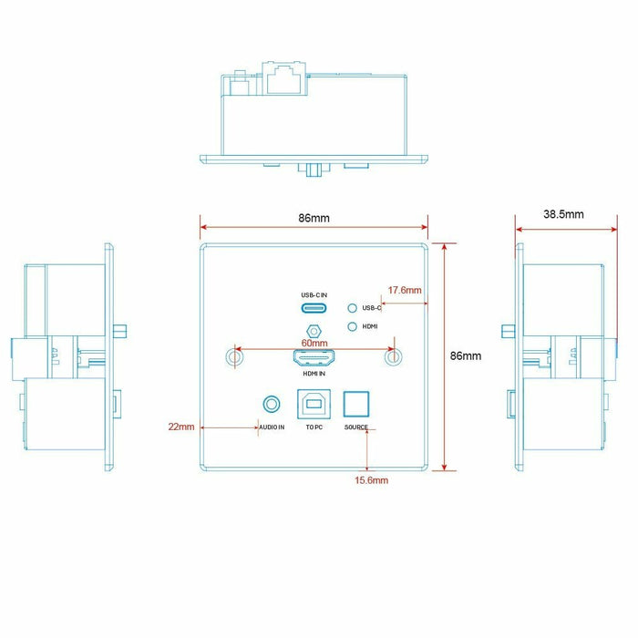 EAN 4002888383875 - Lindy 38387 extensor KVM Transmisor imagen 6