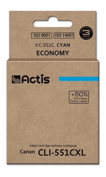 EAN 5901443019718 - Actis KC-551C cartucho de tinta 1 pieza(s) Compatible Rendimiento estándar Cian imagen 1