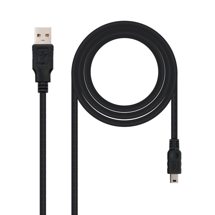 EAN 8433281000513 - Nanocable 10.01.0402 cable USB USB 2.0 1,8 m USB A Mini-USB B Negro imagen 1