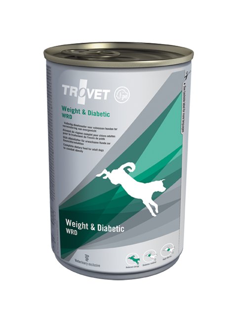 EAN 8716811000499 - TROVET Weight & Diabetic 400g Zanahoria, Pollo, Bola, Cerdo Adulto imagen 1