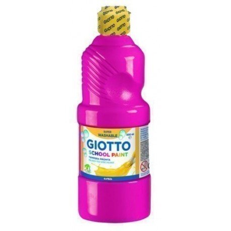EAN 8000825535444 - Giotto Témpera Escolar 500 ml Botella Magenta imagen 1