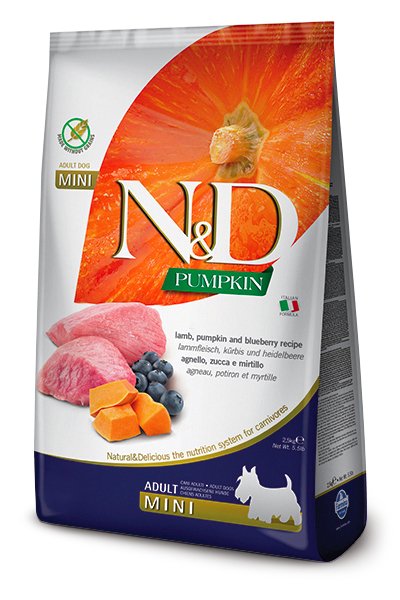 EAN 8010276033642 - Farmina Pet Food N&D Pumpkin 7 kg Adulto Arándano, Cordero, Calabaza imagen 1