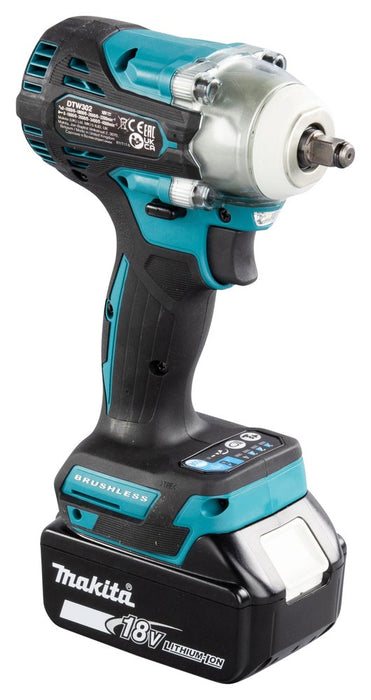 EAN 0088381748742 - Makita DTW302Z atornilladora de impacto con batería 3/8" 3200 RPM Negro, Azul 18 V imagen 7