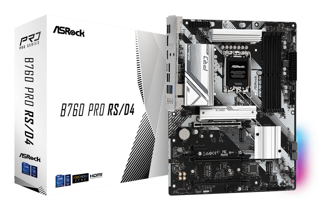 EAN 4710483942075 - Asrock B760 Pro RS/D4 Intel B760 LGA 1700 ATX imagen 1