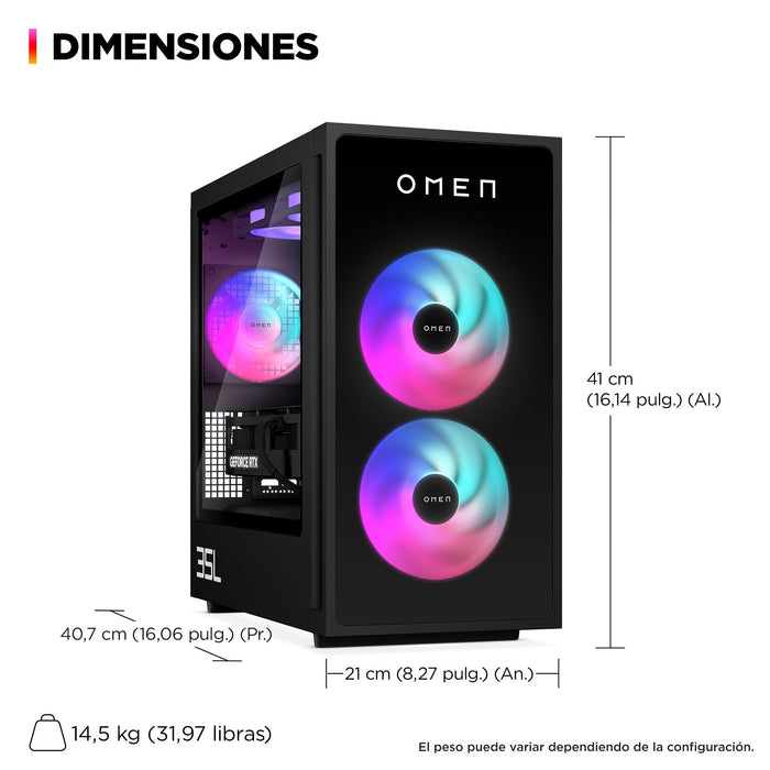 EAN 199251297069 - HP OMEN 35L Gaming Desktop GT16-0051ns PC Intel® Core™ i5 i5-14400F 16 GB DDR5-SDRAM 1 TB SSD NVIDIA GeFor imagen 5