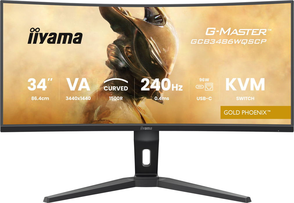EAN 4948570125173 - iiyama G-MASTER GCB3486WQSCP-B1 pantalla para PC 86,4 cm (34") 1440 x 3440 Pixeles 4K Ultra HD Negro imagen 3