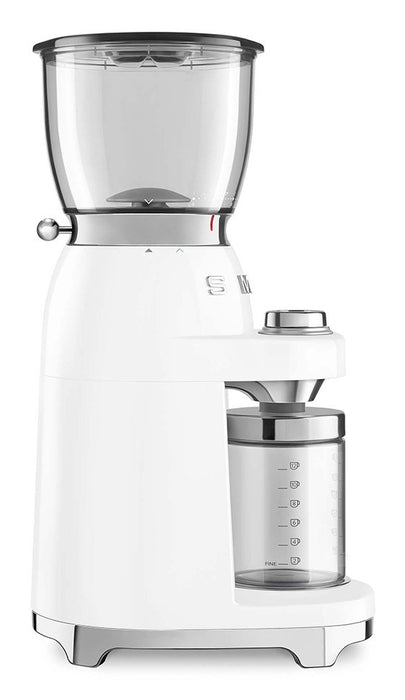EAN 8017709318017 - Smeg CGF11WHEU molinillo de café 150 W Transparente, Blanco imagen 3