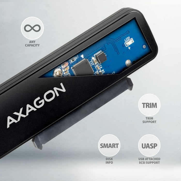 EAN 8595247907455 - Axagon ADSA-FP2C USB-C 5Gbps - SATA 6G, 2.5 SSD/HDD SLIM adapter - Adapter - Digital/Daten tarjeta y adap imagen 5