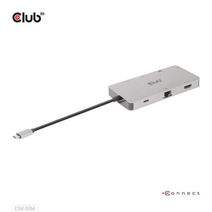 EAN 8719214472177 - CLUB3D CSV-1594 base para portátil y replicador de puertos USB 3.2 Gen 1 (3.1 Gen 1) Type-C Negro, Gris imagen 4