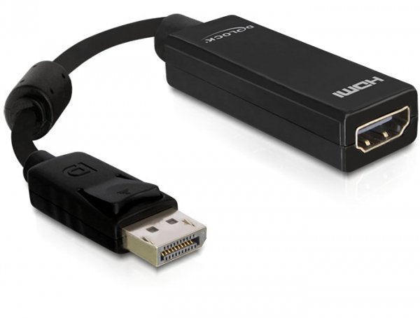 EAN 4043619618491 - DeLOCK 61849 adaptador de cable de vídeo 0,125 m DisplayPort HDMI tipo A (Estándar) Negro imagen 1