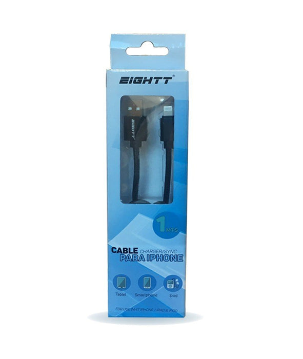 EAN 8425402170861 - Eightt ECI-2B cable de conector Lightning 1 m Negro imagen 2