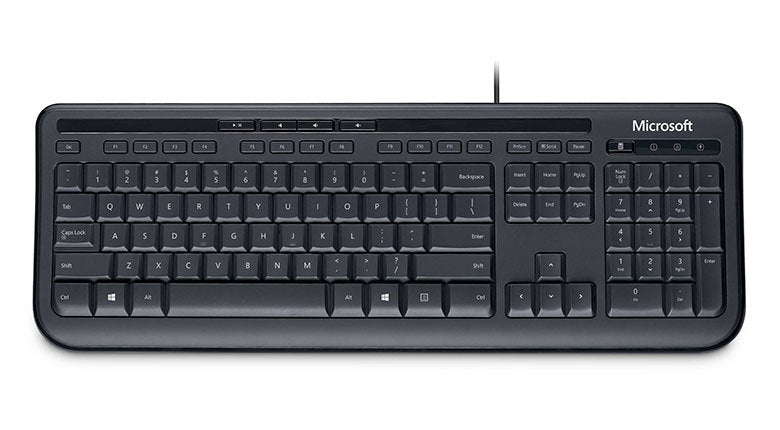 EAN 0882224741804 - Microsoft Wired Keyboard 600 teclado Oficina USB QWERTY Inglés de EE. UU. Negro imagen 1