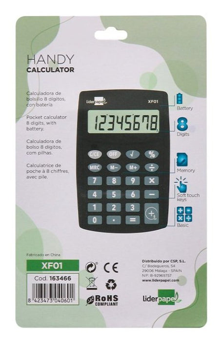 EAN 8423473040601 - Liderpapel XF01 calculadora Calculadora básica Negro imagen 5