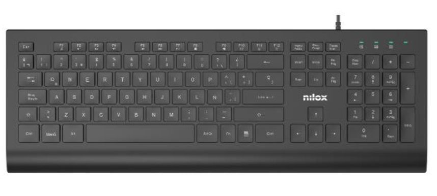 EAN 8431775035140 - Nilox NXKBE000014 teclado Oficina USB Español Negro imagen 1