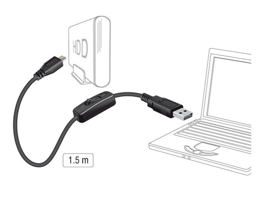 EAN 4043619848034 - DeLOCK 84803 cable USB USB 2.0 1,5 m USB A Micro-USB B Negro imagen 2