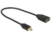 EAN 4043619656875 - DeLOCK 0.2m, HDMI-A/HDMI Micro-D cable HDMI 0,2 m HDMI tipo D (Micro) HDMI tipo A (Estándar) Negro imagen 1