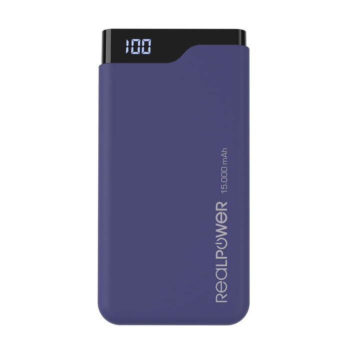 EAN 4040895008213 - RealPower PB-15000C Navy Blue 15000 mAh Negro, Azul imagen 3
