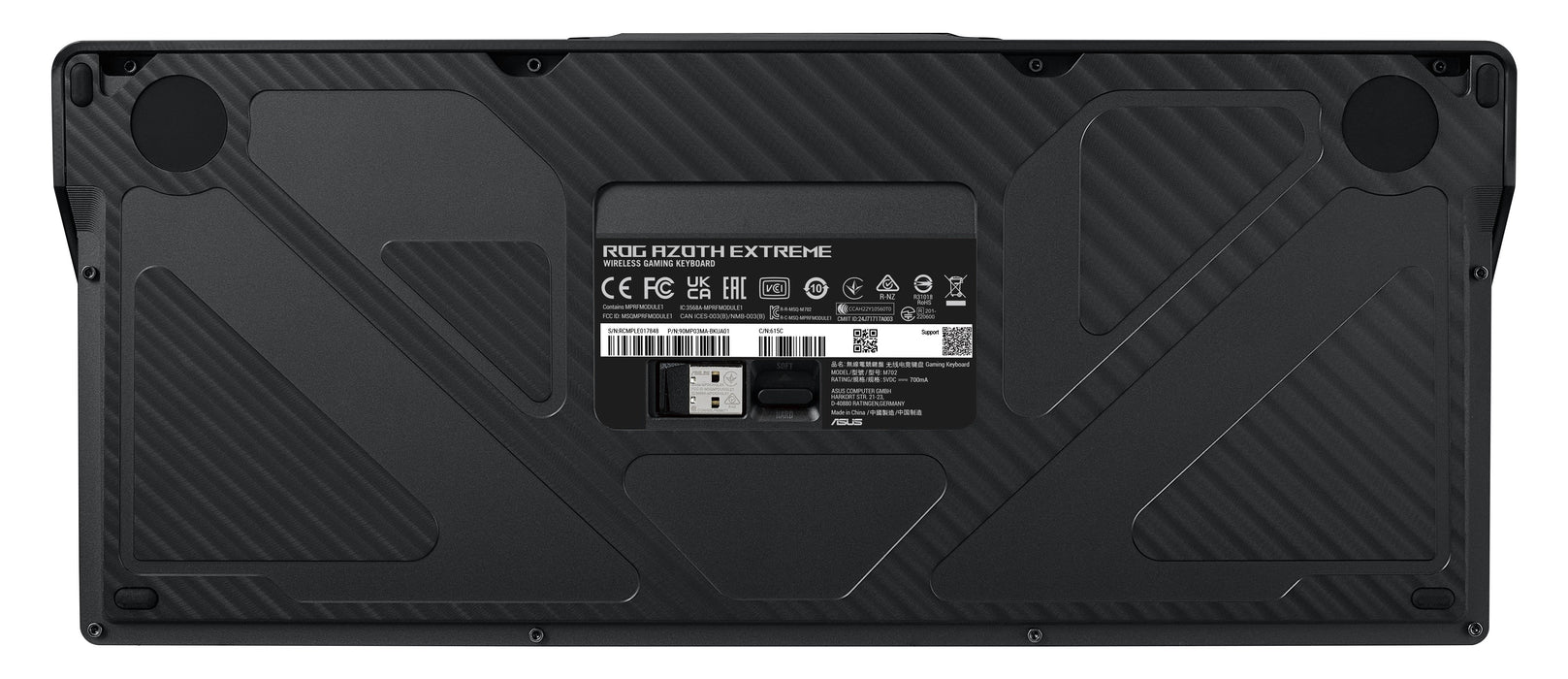 EAN 4711387599747 - ASUS ROG Azoth Extreme teclado Juego USB + RF Wireless + Bluetooth QWERTZ Negro imagen 5